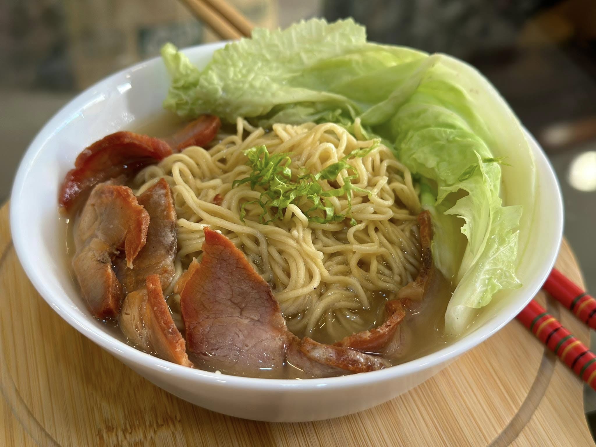Pork noodles at Aviarista